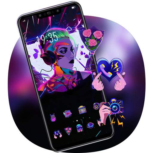 Beautiful Music Girl Theme Galaxy M20 Launcher 2.0.1