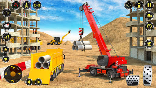 Modern Road Construction Games screenshot 4