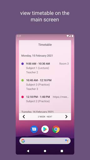 Timetable for students screenshot 5