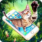 Cat on Phone Screen Prank on 9Apps