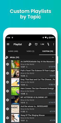 पोडकास्ट एडिक्ट Podcast Addict स्क्रीनशॉट 6
