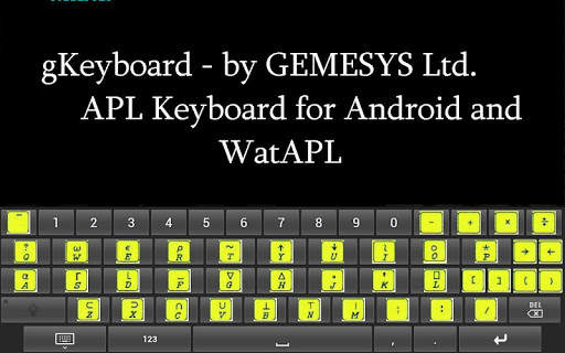 gKeyboard - APL keyboard screenshot 1