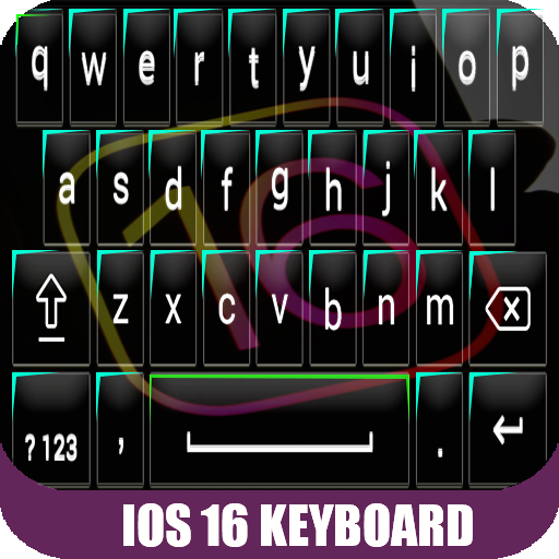 ios 16 keyboard theme أيقونة
