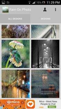 Rain On Photo 2 تصوير الشاشة