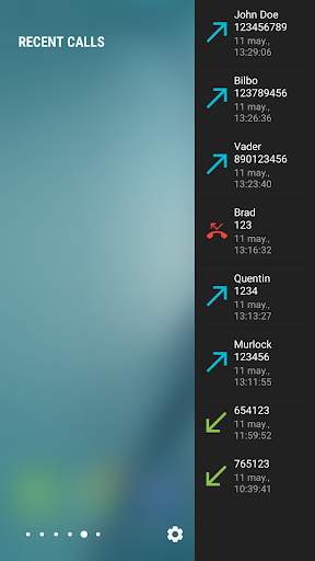 Recent Calls [Only for Edge Screen] screenshot 2