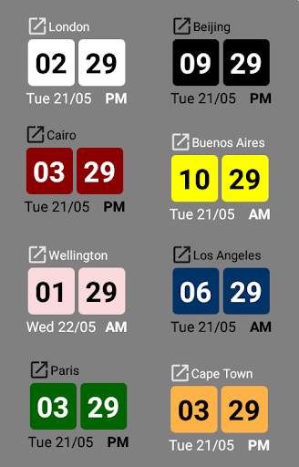 World Clock Widget screenshot 1