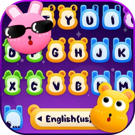 Colorful Cutie Animal Keyboard Theme 1.0