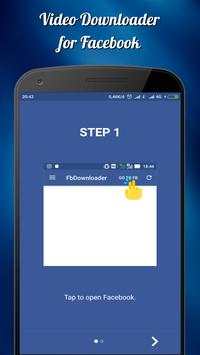 Video Downloader for Facebook - 4 MB Free screenshot 1