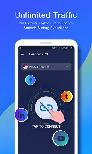 Connect VPN — Free, Fast, Unlimited VPN Proxy screenshot 3
