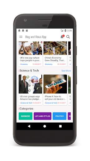 Blog and News App for WordPress Site screenshot 2
