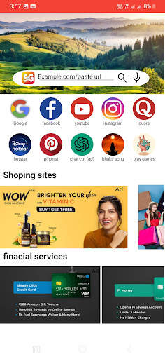 Indian 5g uc browser screenshot 1