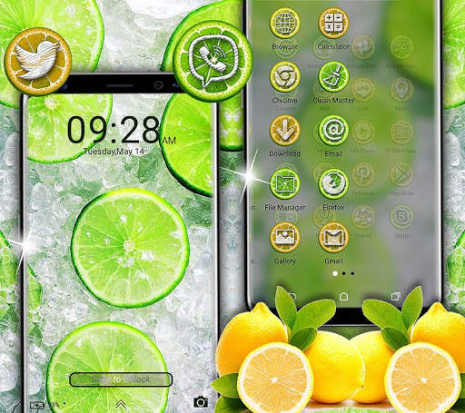 Lemon Launcher Theme screenshot 4