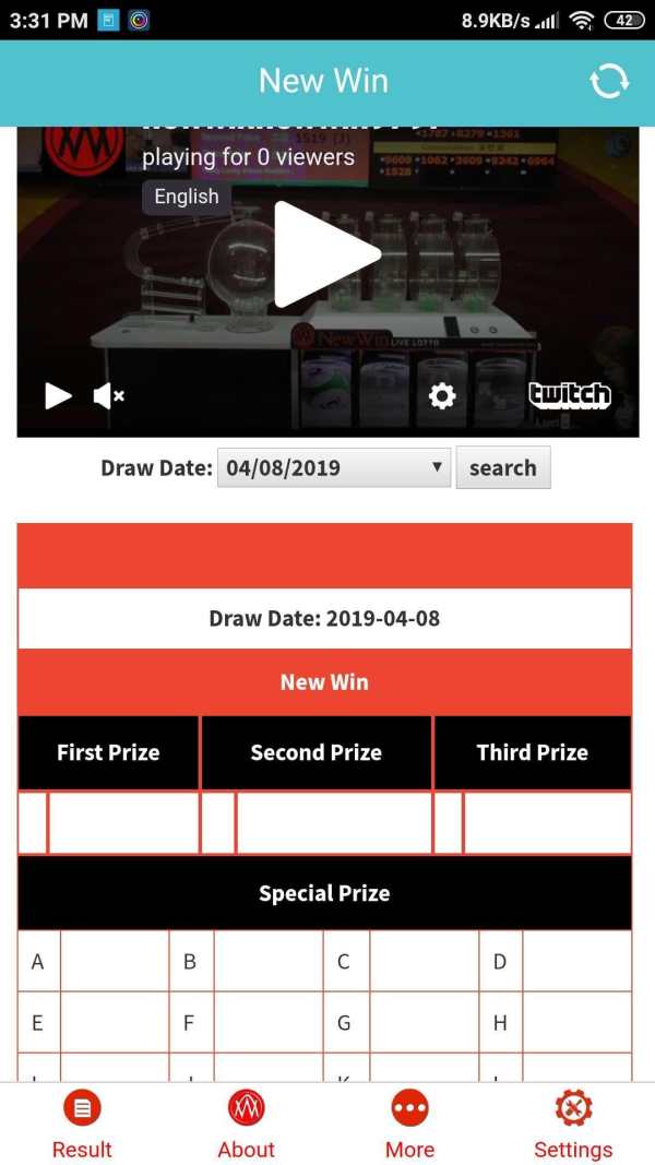 NWLOTTO screenshot 2