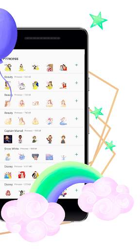 Princess Fantasia Stickers for WhatsApp Messenger screenshot 4