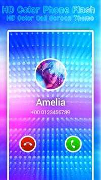 HD Color Phone Flash - HD Color Call Screen Theme screenshot 1
