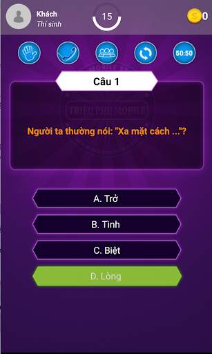Triệu Phú Mobile screenshot 2