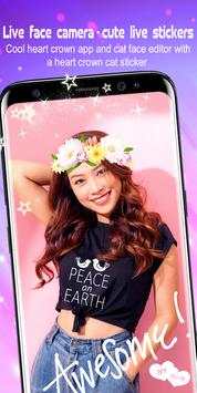 Live Face Camera – Sweet Snap screenshot 1