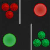 Colored balls and holes