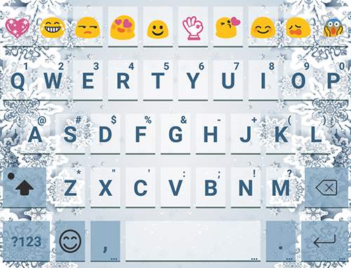 Little Snow Flake Keyboard screenshot 5