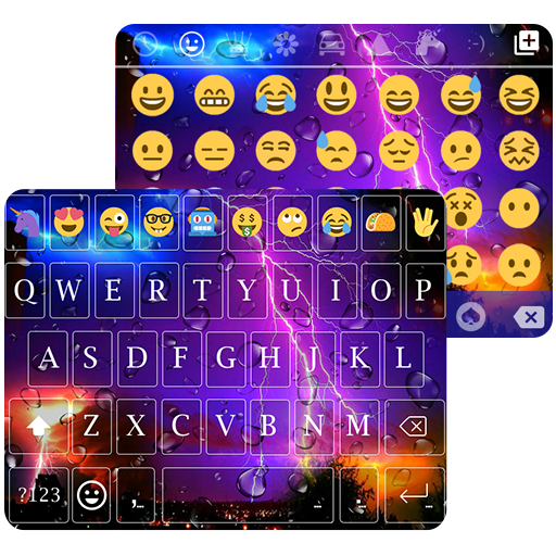 Lighting Storm Theme – Emoji Keyboard ⚡ أيقونة