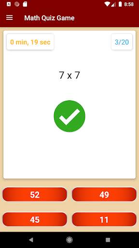 Math Quiz Game (Calculation) screenshot 7