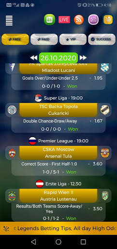 Bet Legends Betting Tips - Daily High Odds screenshot 6