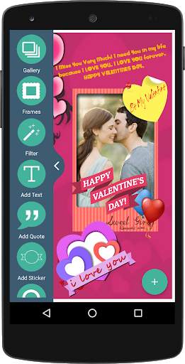 Valentines Photo Frames - Valentines Photo Editor screenshot 1