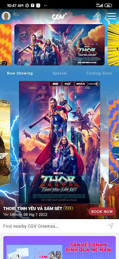 CGV Cinemas Vietnam screenshot 1