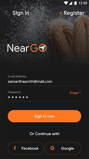 NearGo User - Template screenshot 1