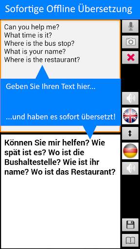 Offline Übersetzer-Rede, Text, Fotos in 8 Sprachen screenshot 5