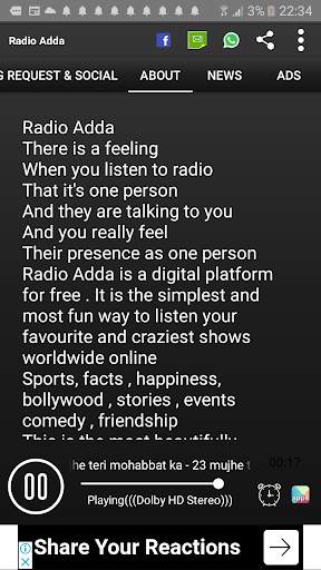 Radio Adda(Dolby HD) screenshot 5