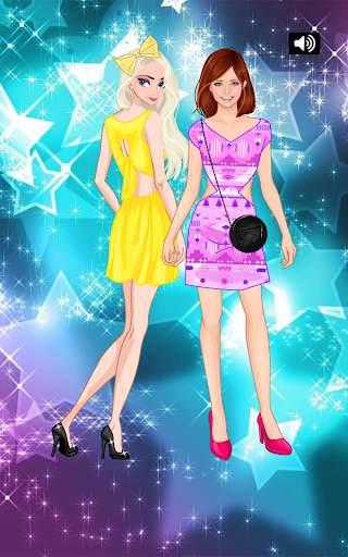 Lovely sisters dress up game screenshot 4