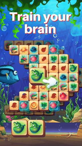 Fish Tiles: mahjong match game screenshot 2