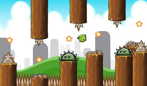Super Green Bird скриншот 2