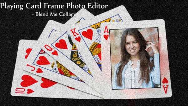 Playing Card Frame Photo Editor - Blend Me Collage 4 تصوير الشاشة