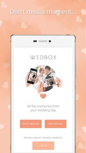 Wedding Photo App by Wedbox Collect photos/videos screenshot 1