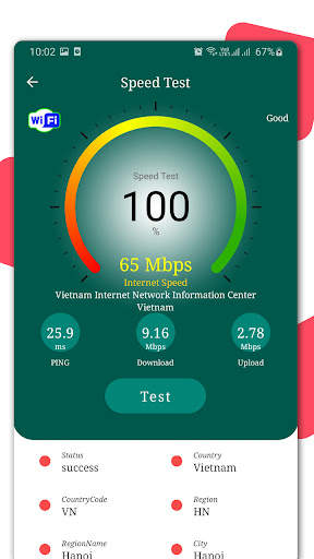 WiFi & Cellular 5G speed test screenshot 2