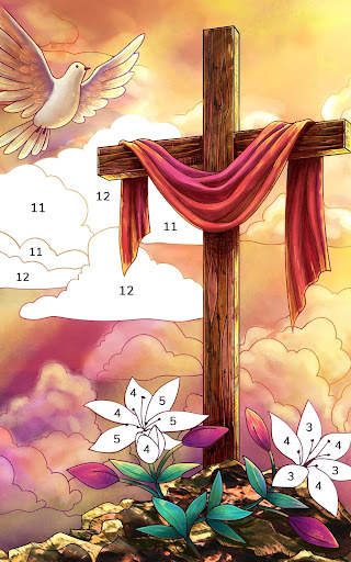 Bible Coloring Paint By Number screenshot 16