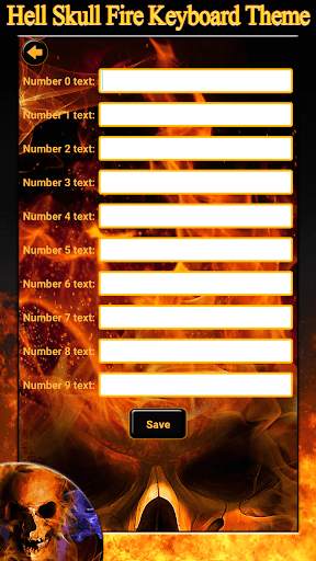 Hell Skull Fire Keyboard Theme screenshot 3
