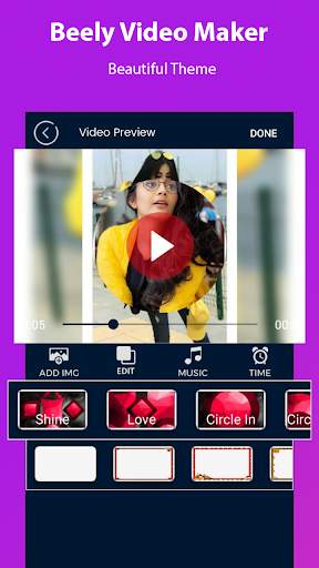 Beely Video-Black BG Video Slideshow & Music Video screenshot 3