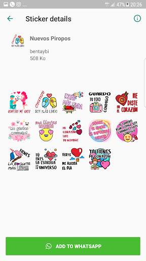 Stickers de amor y Piropos para WhatsApp screenshot 7