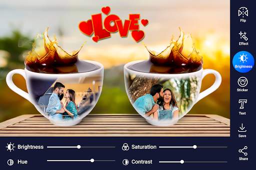 Coffee Cup Dual Photo Frame screenshot 3