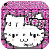 Pink Sweet Diamond Kitty Keyboard tema wallpaper 10001002