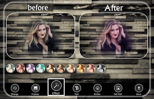 Wood Wall Photo Frames - natural wood wall effects screenshot 3