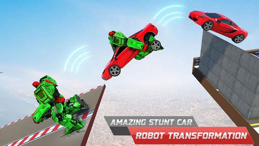 Robot Car Stunt Driving Games screenshot 5