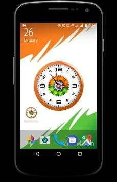 Republic day clock live wallpaper screenshot 7