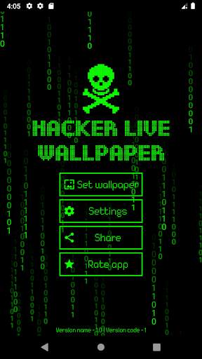 Hacker Live Wallpaper Matrix ☠ screenshot 1