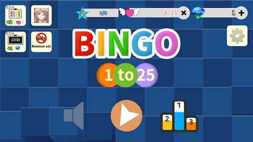 BINGO 1to25 1 تصوير الشاشة