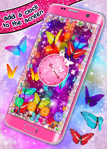 Butterflies Live Wallpaper 🦋 Neon 4K Wallpapers screenshot 1