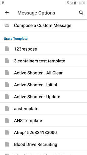 CORES Messages screenshot 2